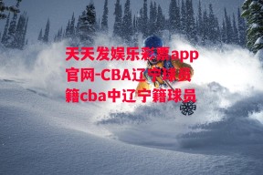 天天发娱乐彩票app官网-CBA辽宁球员籍cba中辽宁籍球员